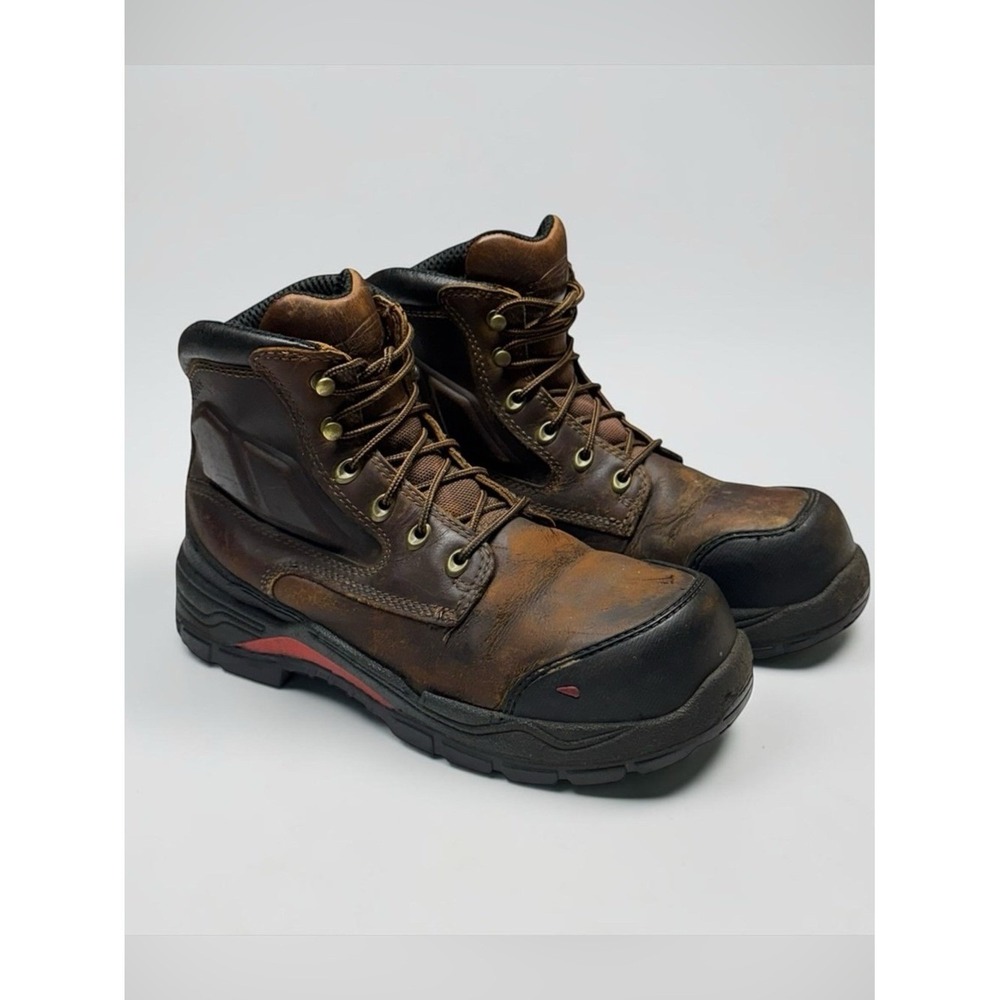 Red Wing King Toe ADC Boots Mens Size 9 Brown Leather Waterproof Safety Toe